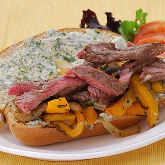 Wagyu Beef Rib Eye Steak Sandwich Recipe